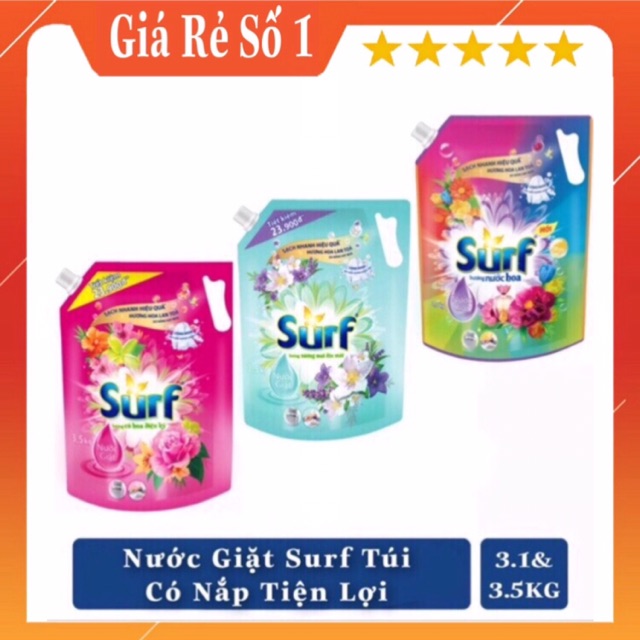 Nước Giặt Surf Túi 3.5kg/ 3.1kg