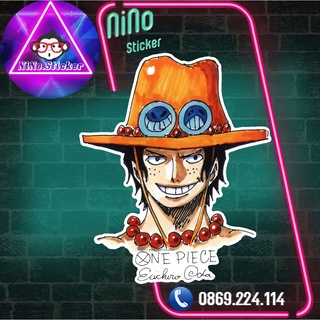 Hình ủi nhiệt - decal - one piece - ace