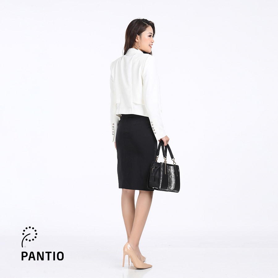 FJD5706 - Chân váy dài đen trơn đơn giản - PANTIO