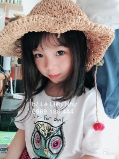{Hình ảnh thật} Mũ cói cho bé