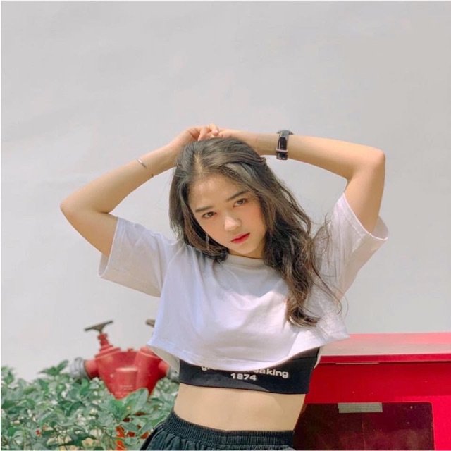 Áo Croptop Unisex ( full set 2 màu )