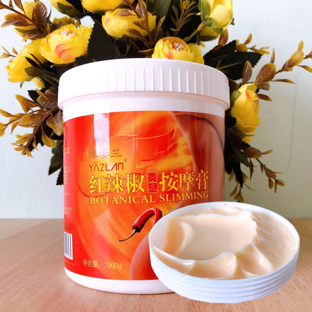 Kem Ớt Tan Mỡ Bụng Giảm Béo YAZLAN - Hộp 1000g