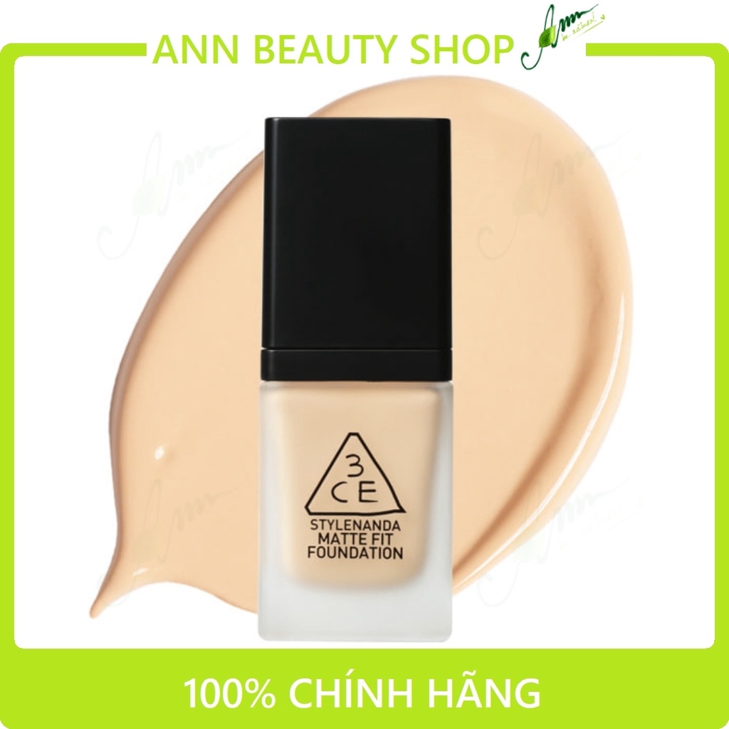 Kem nền 3CE MATTE FIT FOUNDATION 35ml SPF50+ PA+++