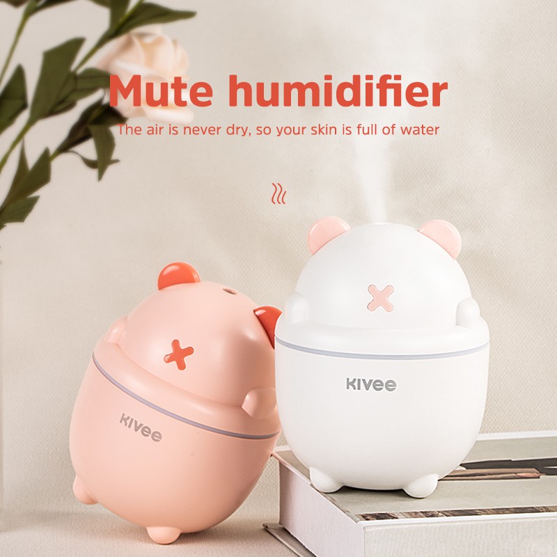 KIVEE JSQ05 Mini Portable  Air Humidifier   With LED Lamp