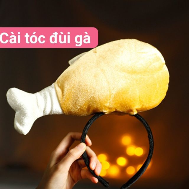 Cài tóc đùi gà bằng bông