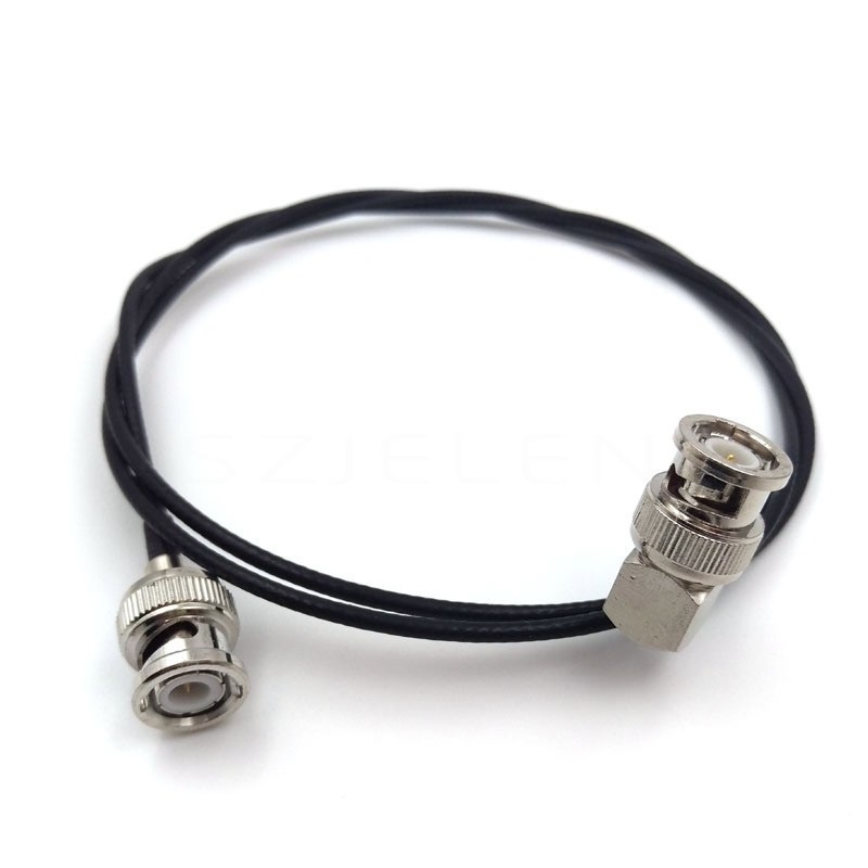 Dây cáp truyền hình ảnh sdi siêu dẻo 60cm đầu cắm bnc khủy tay 90 độ chống gãy, cáp truyền hình ảnh máy quay, livestream