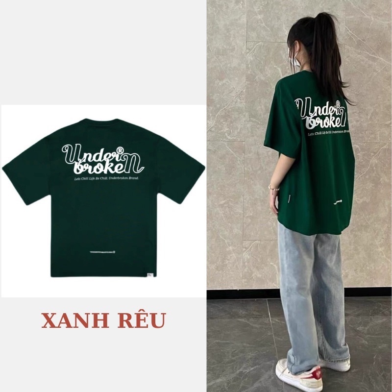 Áo thun Nam Nữ tay lỡ UNDERBROKEN Phiên Bản Premium Cao Cấp Chất Liệu 100% Cotton, Áo thun unisex form rộng TREND 2022