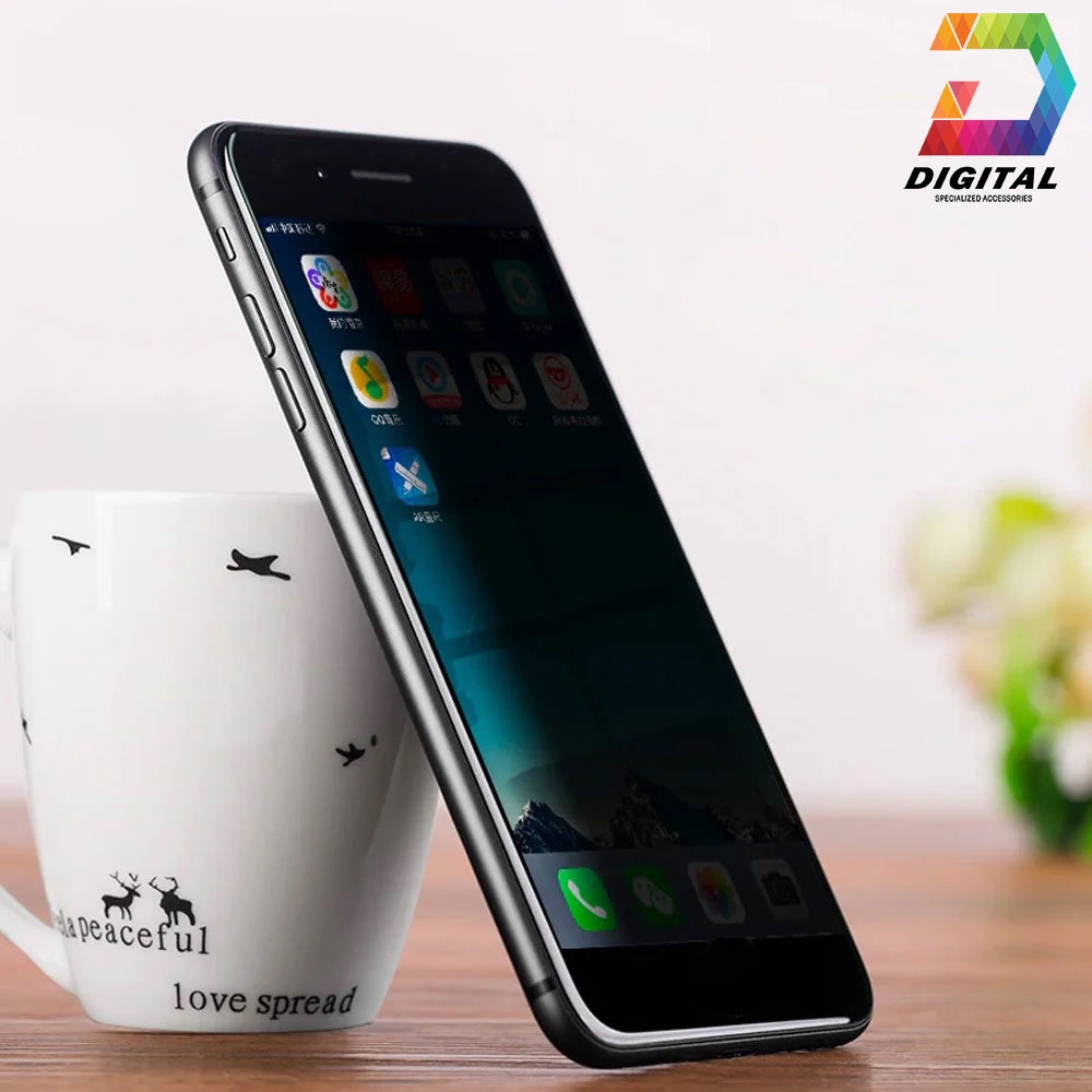 Miếng Dán Cường Lực Chống Nhìn Trộm Cho iPhone Full Màn Hình Chính Hãng Rinco