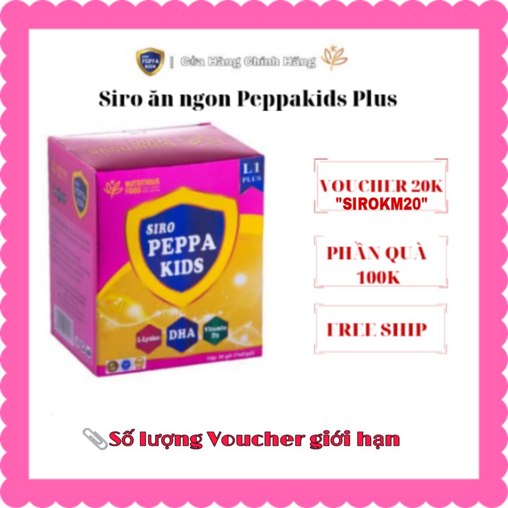 SIRO ĂN NGON PEPPA KIDS PLUS L1 GIÚP BÉ ĂN NGON HẾT BIẾNG ĂN  [SP1]
