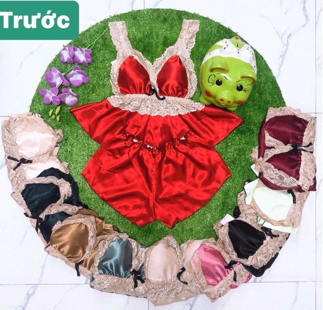 [Mã WACCB hoàn 15% xu đơn 50k] Đồ ngủ lụa cao cấp ren nude có mút | BigBuy360 - bigbuy360.vn