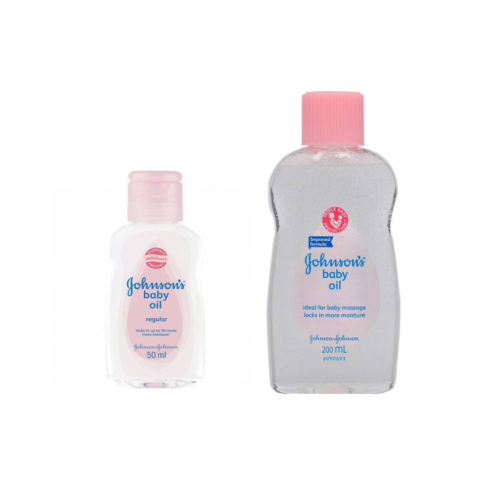 Dầu massage dưỡng ẩm Johnson's Baby Oil 50ml & 200ml (mát xa)