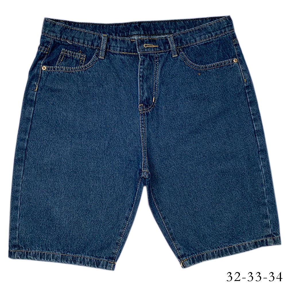 Quần short jeans bigsize cạp cao chất bò cotton không co dãn màu đen/xanh