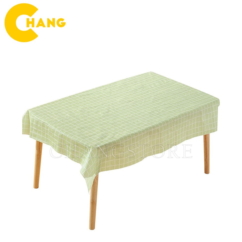 Khăn trải bàn kẻ caro nhựa PVC chống thấm nước, Khăn trải bàn vintage trang trí bàn ăn cao cấp