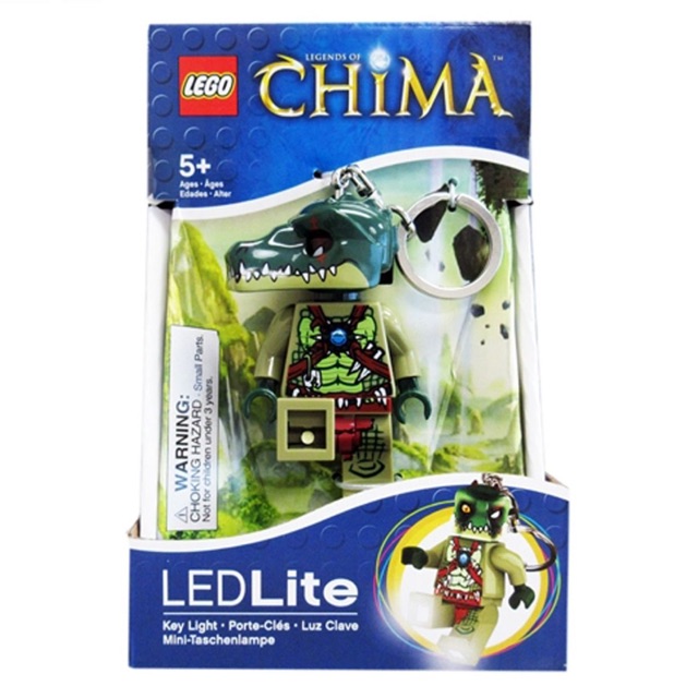 Lego UNIK BRICK Cragger Led Lite Key Light Móc khoá đèn led cá sấu trong Huyền thoại Chima chính hãn