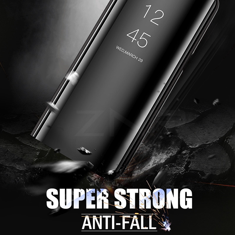 Bao da điện thoại nắp gập thông minh tráng gương trong suốt cho OPPO Reno / F11 Pro / A9/ R19 | BigBuy360 - bigbuy360.vn