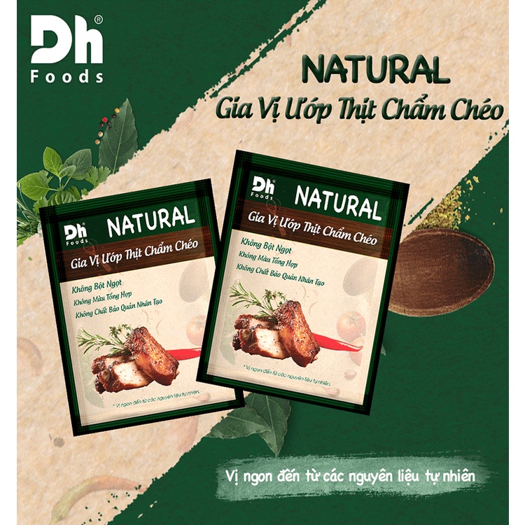 Natural Gia vị ướp thịt chấm chéo Dh Foods 10gr