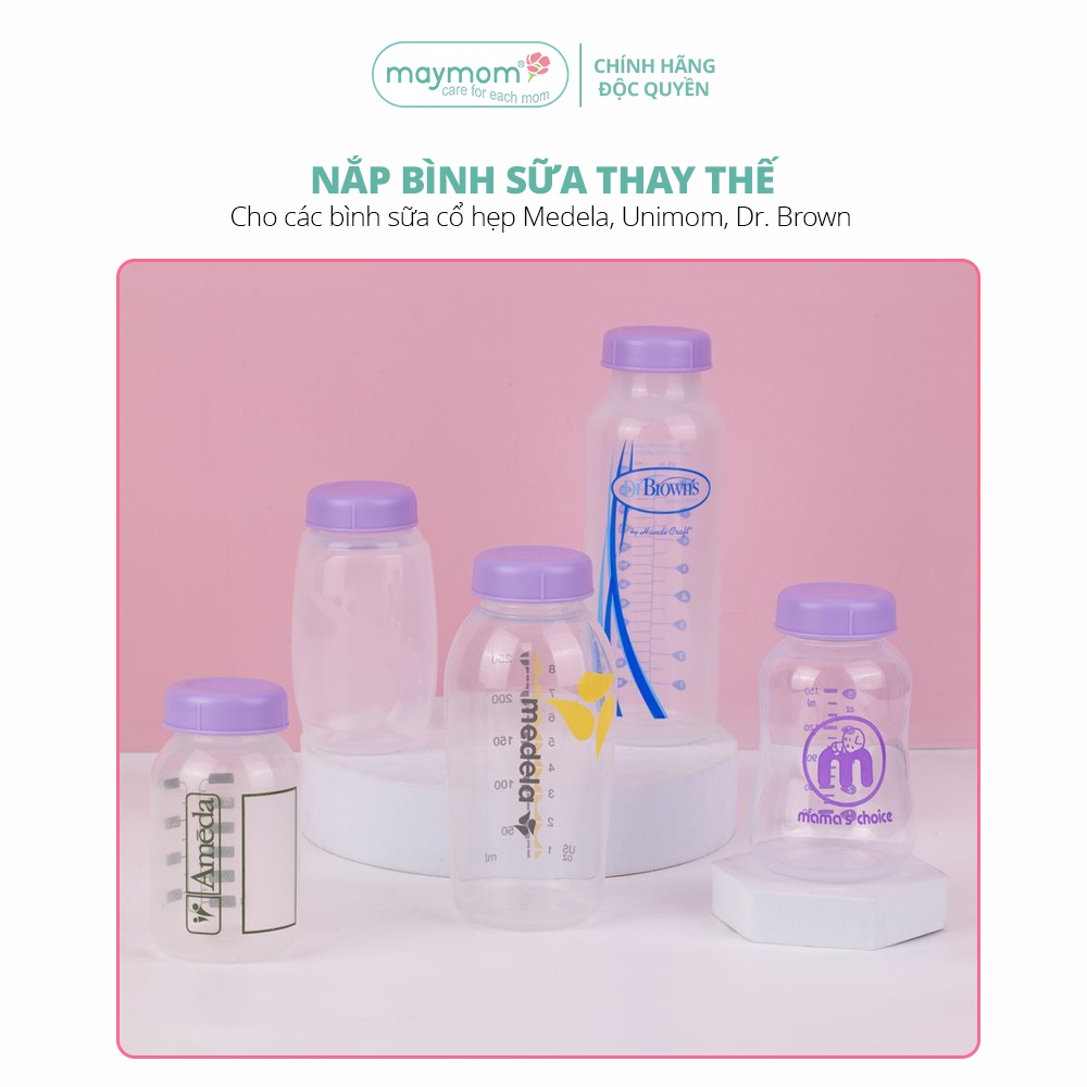 Bình Trữ Sữa Cổ Hẹp Tương Thích Máy Hút Sữa Medela, Unimom, Ameda – Bình Đựng Sữa Mama's Choice Dung Tích 150ml - 240ml