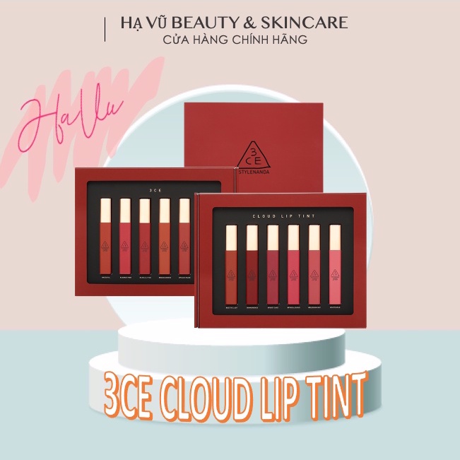 [Hạ Vũ Authentic - Sẵn] SON 3CE CLOUD LIP TINT MẪU MỚI NHẤT