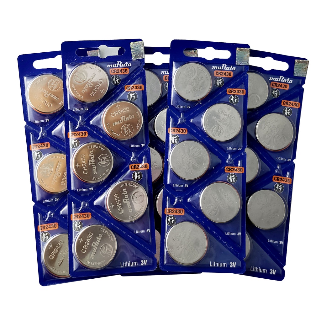 [NK CHÍNH HÃNG] Pin Khuy Cúc Áo MURATA CR2430 3V Lithium dùng cho remote, chìa khóa điện tử ô tô, xe máy, máy tính cầtay