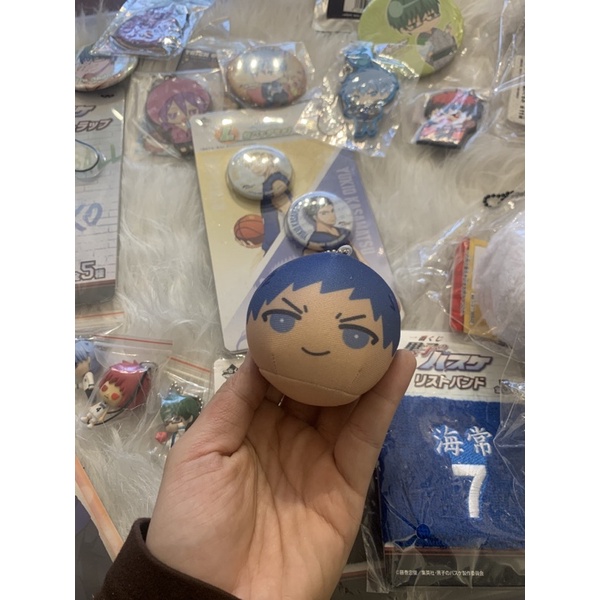 [TÁCH SET] Goods Kuroko no Basket móc chìa khoá Manjyu badge băng tay sticker chính hãng Nhật Bản