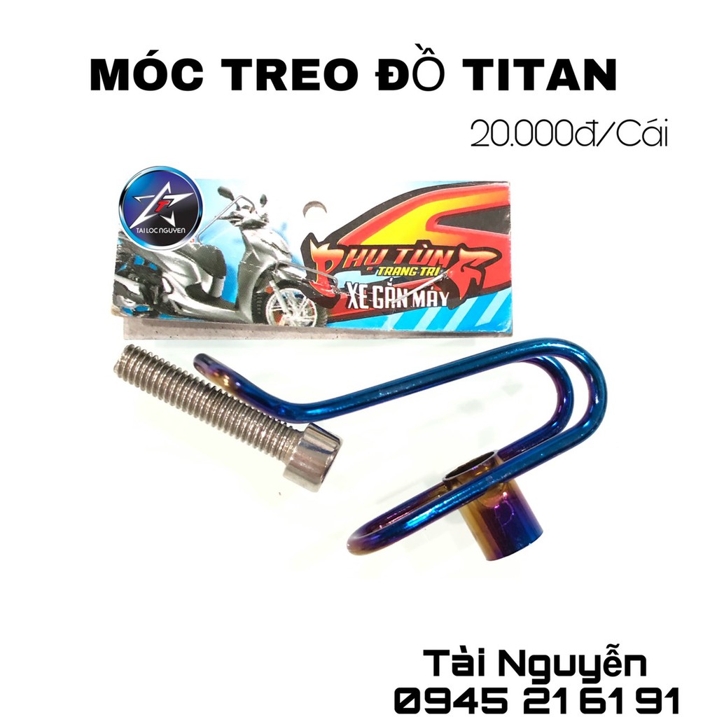 MÓC INOX XI TITAN TREO ĐỒ CHO XE MÁY