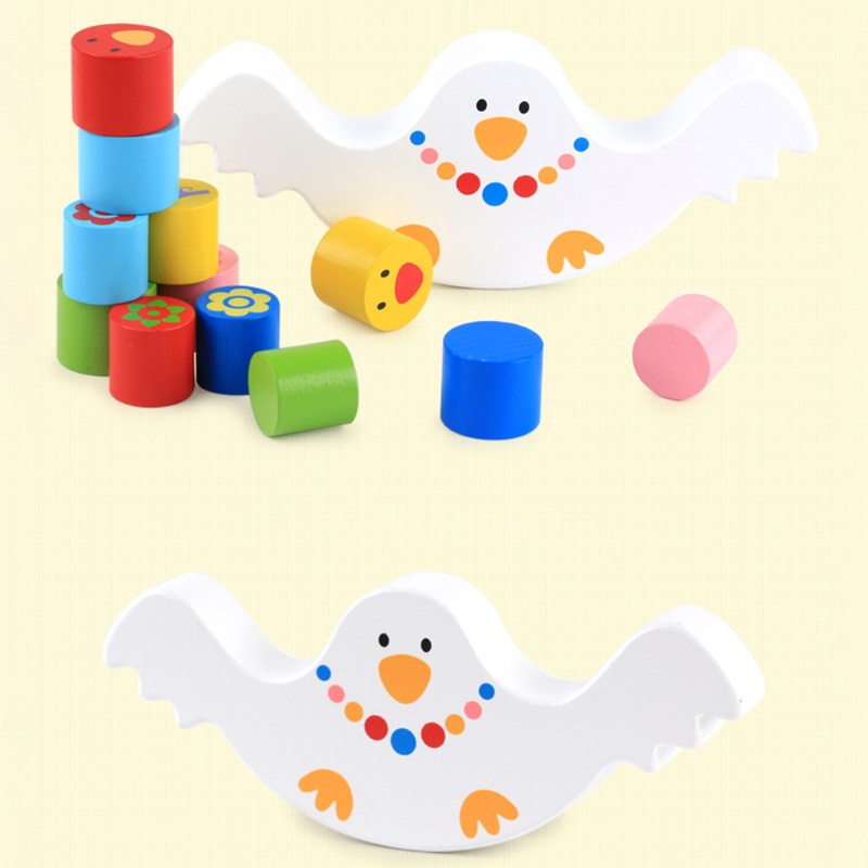 Bộ Đồ Chơi Khối Xếp Chồng Cân Bằng Giáo Dục Sớm Cho Bé