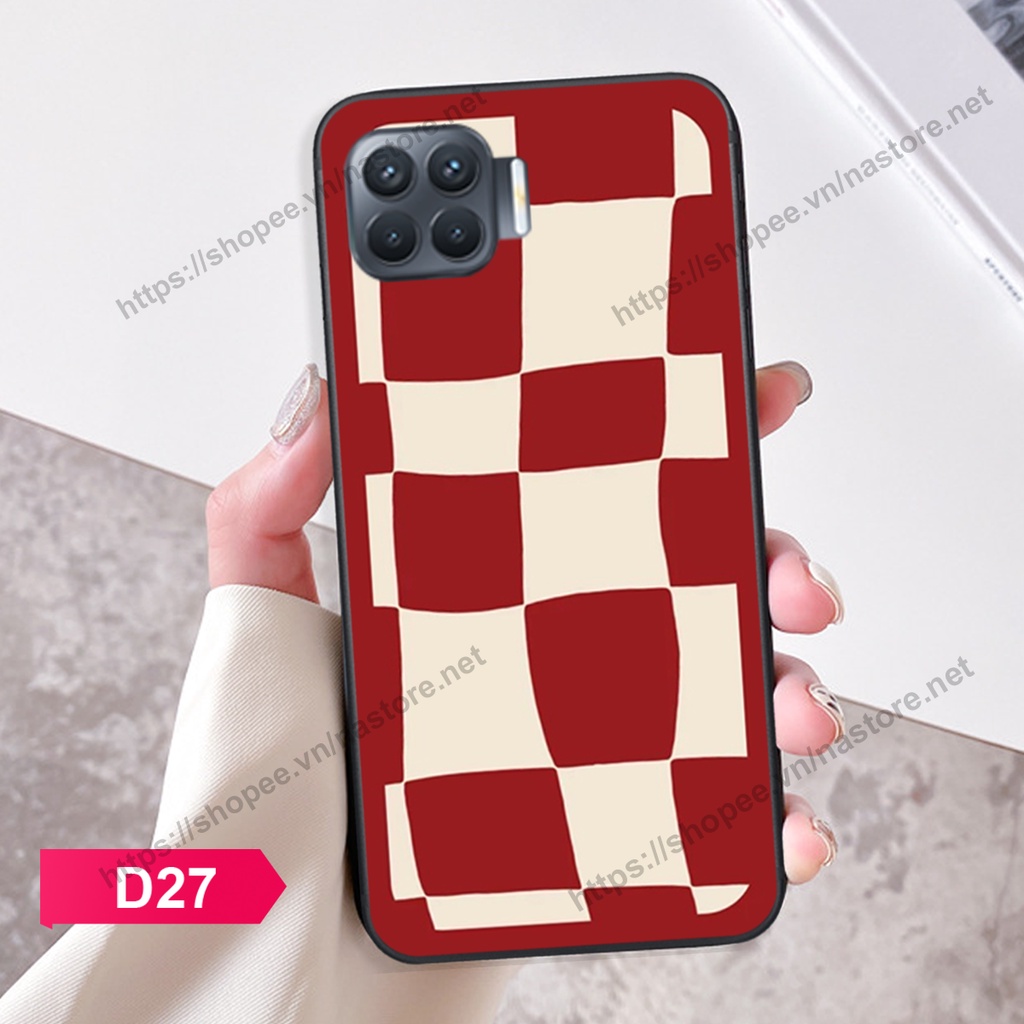 Ốp lưng Oppo A73 / A93 mặt cười, họa tiết caro đơn giản đẹp cute