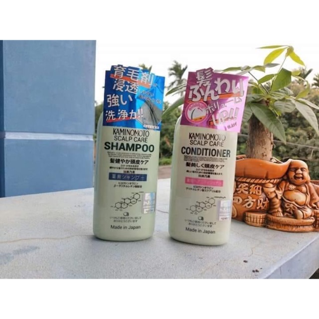 dầu gội và xả mọc tóc Kaminomoto Medicated Shampoo Nhật