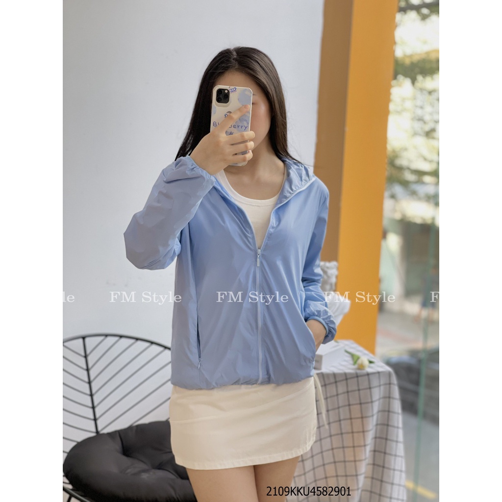 Áo khoác gió nam nữ FM Style unisex thời trang thể thao rút chun cản bụi chống nước thời trang thu đông 210929106