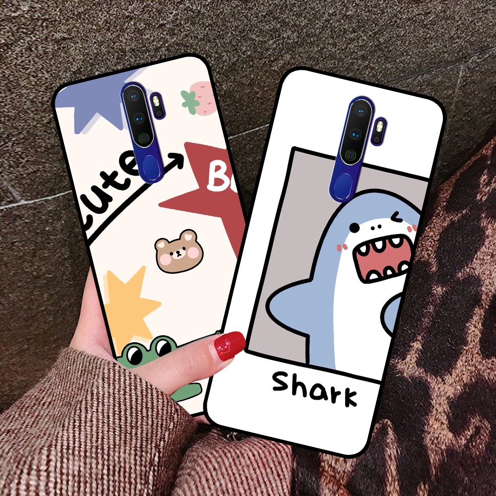 Ốp Oppo A5 2020 / A9 2020 / A11 2020 in hình cá mập, khủng long dễ thương, cute (T01 - T06)
