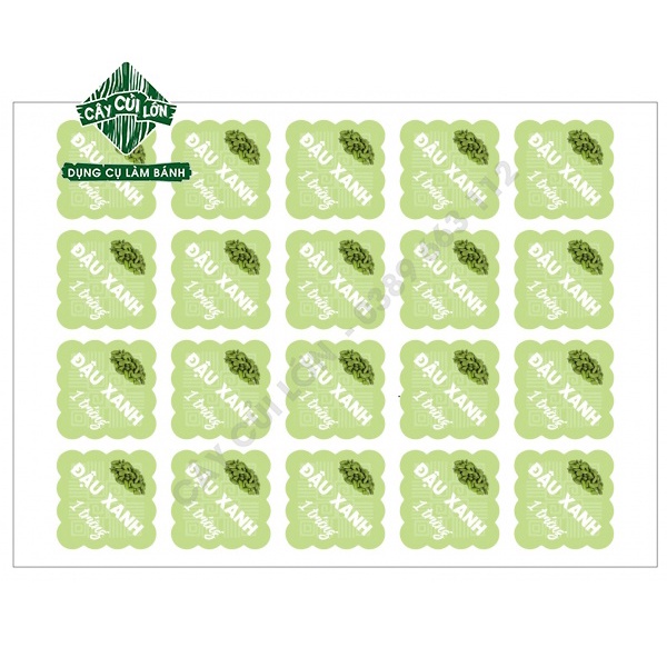 SET 5 TẤM TEM NHÂN TT 1 TRỨNG