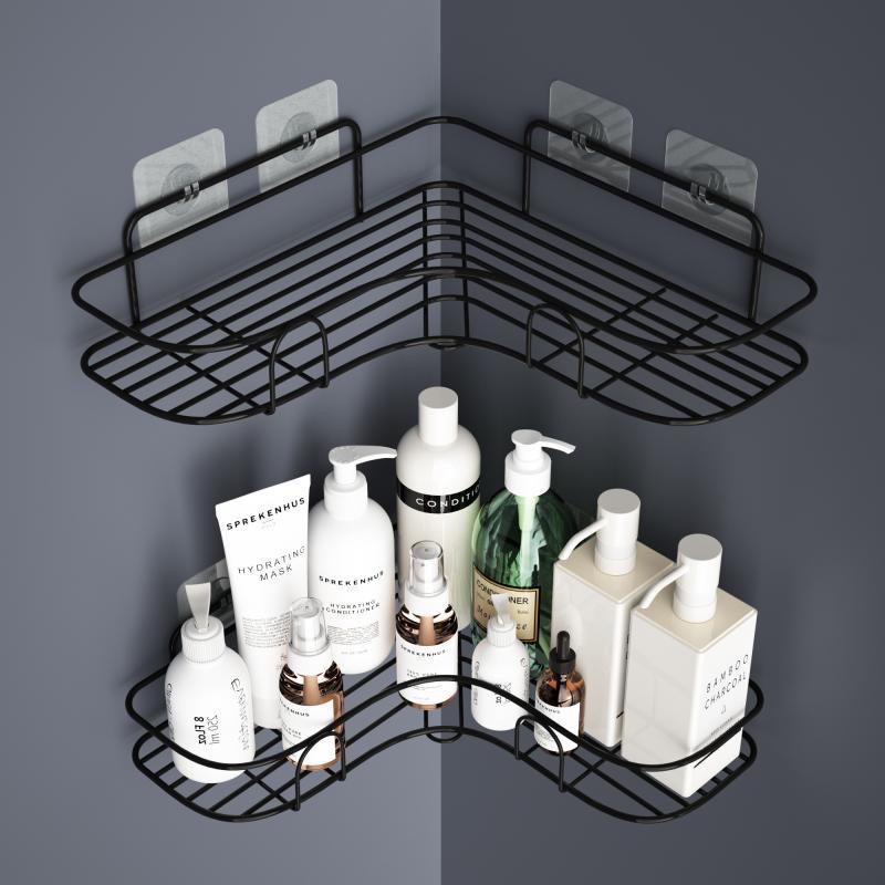 Kệ Góc Nhà Tắm Dán ,Tường Kệ Góc Để Đồ Phòng Tắm Dán Tường Giá Treo Nhà Bếp Thép Sơn Tĩnh Điện