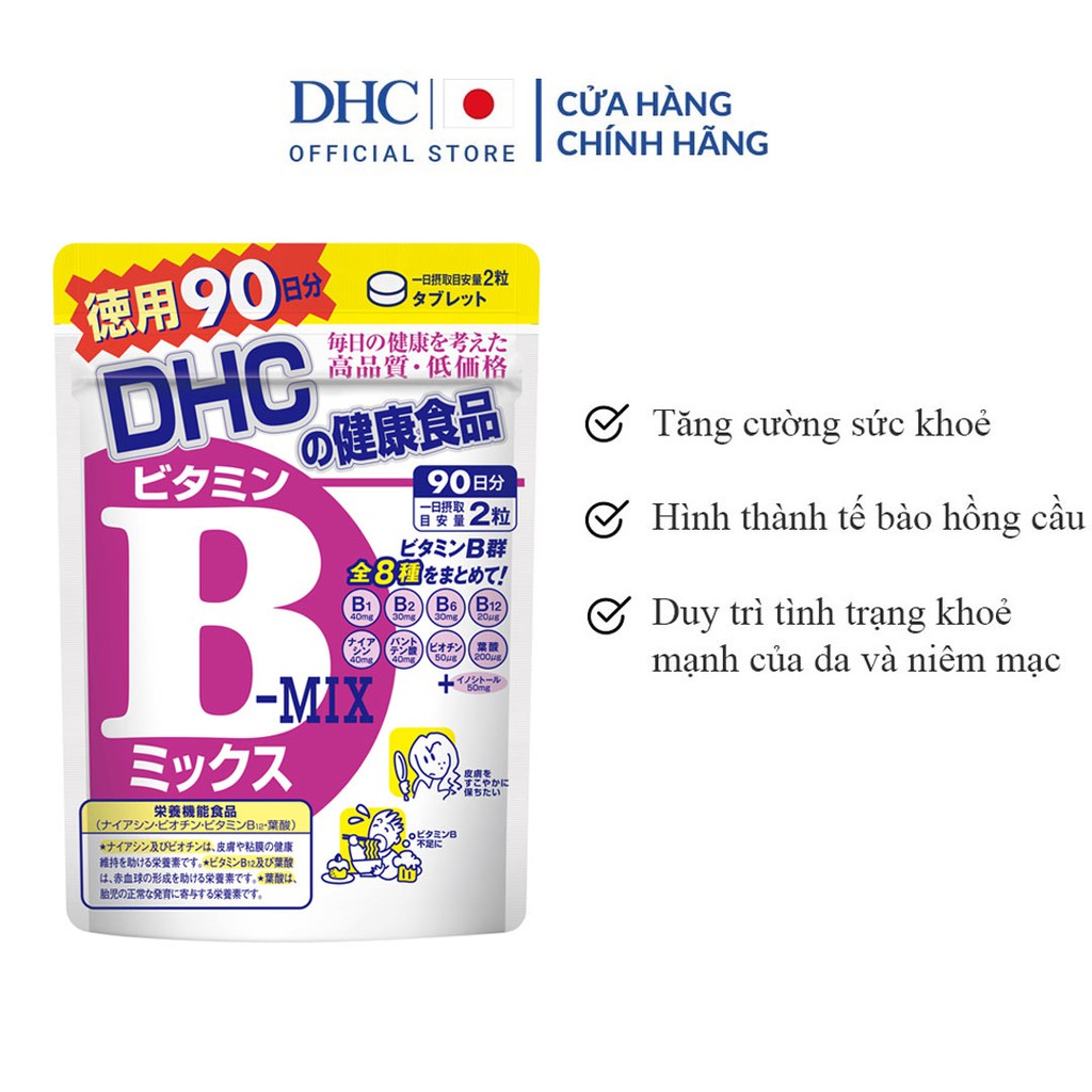Viên Uống DHC Bổ Sung Vitamin B Tổng Hợp Vitamin B Mix