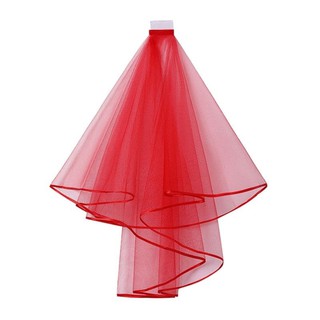 Voan (lúp) cài tóc, Mạng che mặt cho Cô dâu và Dạ hội, đi tiệc, sự kiện màu đỏ MS: 42041