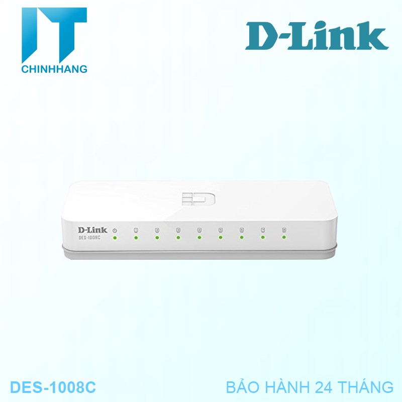 Bộ Chia Mạng D-Link DES 1008C 10/100M RJ45 - Hàng Chính Hãng