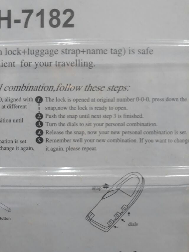 Dây đai khóa vali cầu vồng