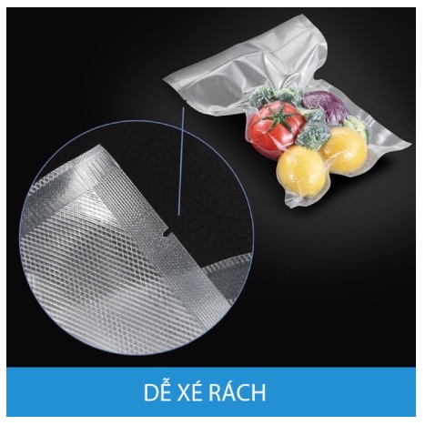 Túi hút chân không 2 mặt nhám cao cấp MOCATO kích thước 30x20cm túi bảo quản thực phẩm an toàn