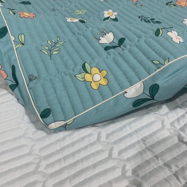 Bộ ga trần bông bo chun Bambillo [Bao đẹp, bao xịn] - cotton 100%, vừa đệm cao 15cm, đủ kích thước (ảnh thật)