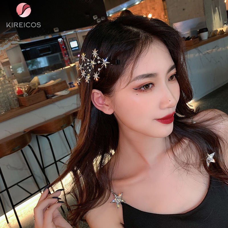 Kẹp Tóc đính sao lấp lánh Dự Tiệc Sang Chảnh Hot Trend Hàn Quốc
