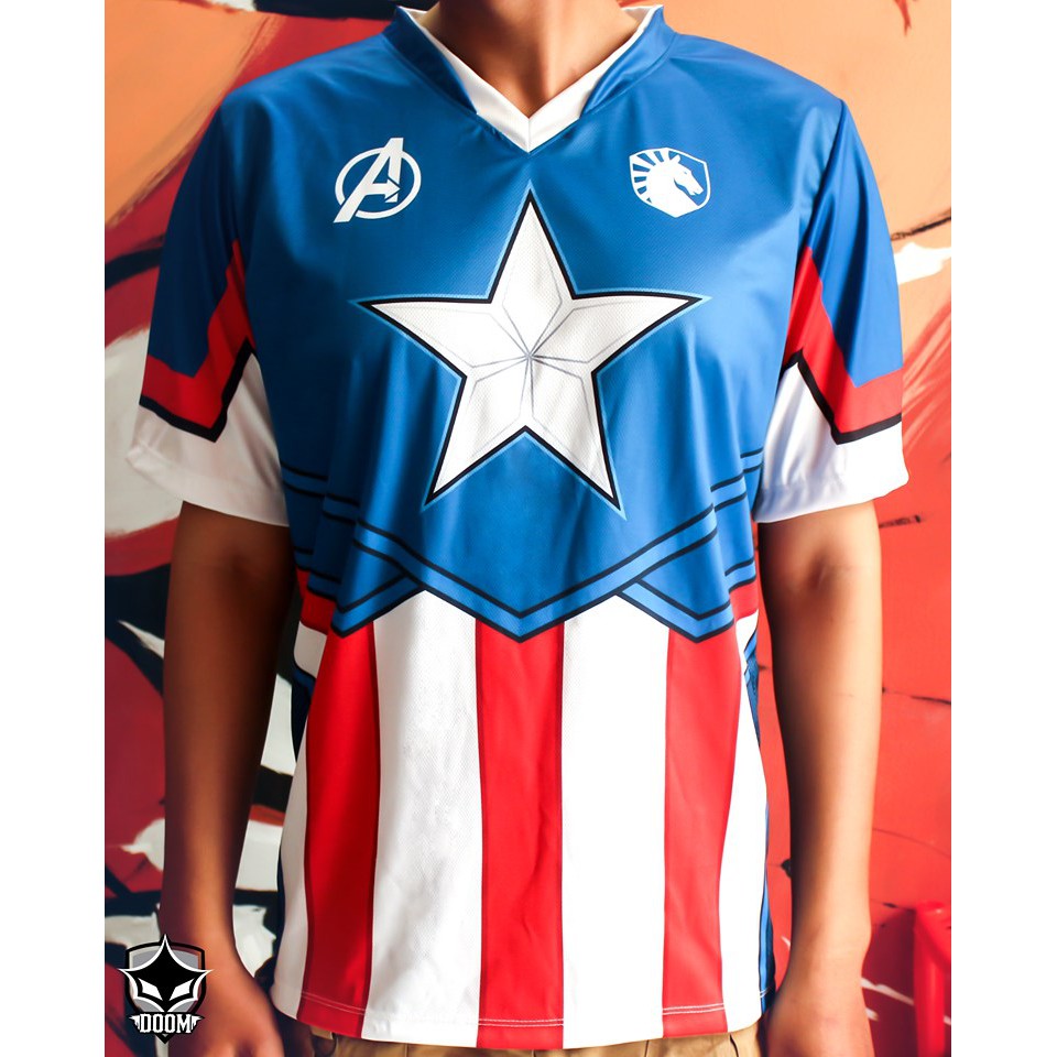 Áo thun team Liquid Captain Marvel