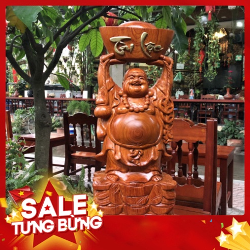 Tượng Phật Di Lặc Phong Thủy Gỗ Hương