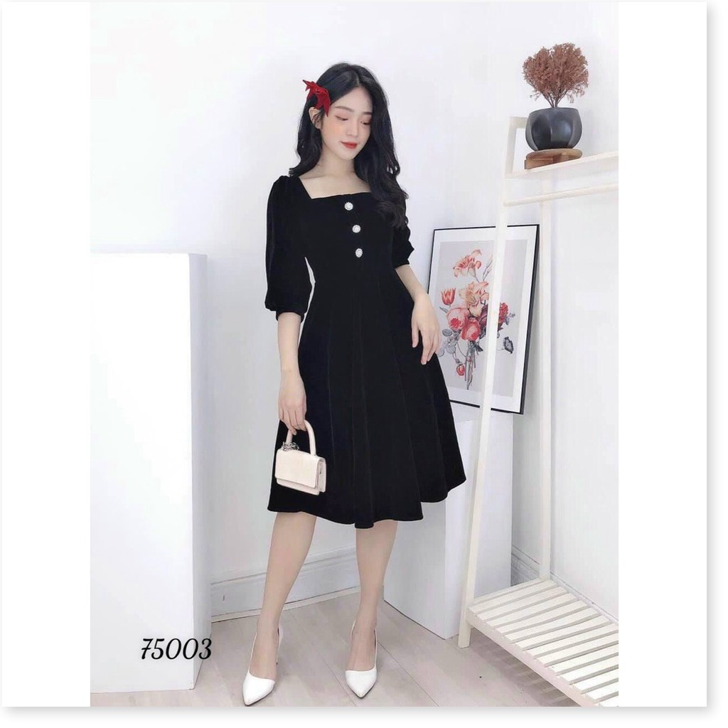 ĐẦM FORD DÁNG XÒE QUA GỐI,HỌA TIẾT TRƠN NHƯNG KHÔNG KẾM PHẦN SANG TRỌNG  THỜI TRANG KME.STORE