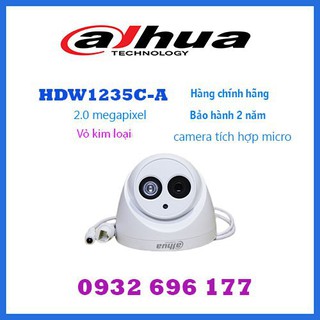 Camera ip dahua 1235c-a 2m full 1080p, h265, tíc hợp mic ghi âm