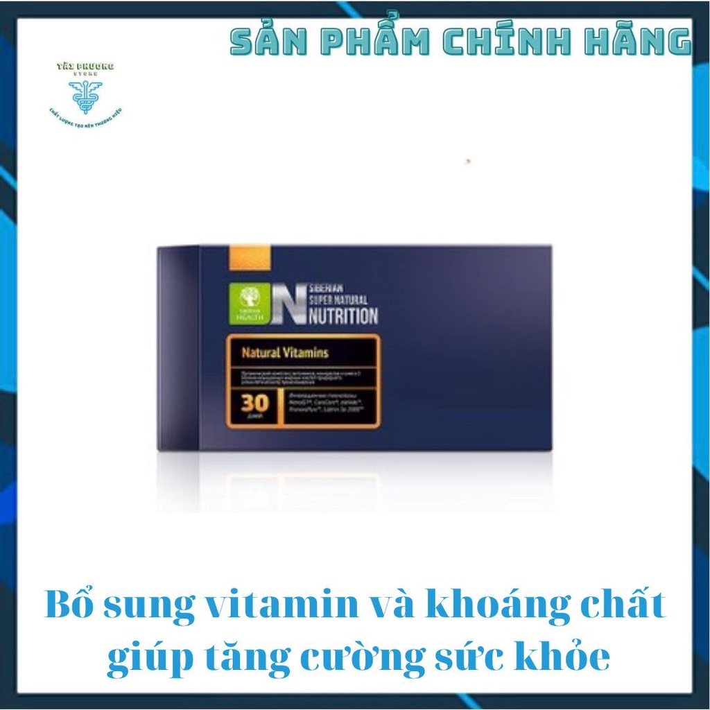 Thực phẩm Super Natural Nutrition Siberian, giúp bổ sung vitamin và khoáng chất, hỗ trợ tăng cường sức khỏe Hộp 30 túi