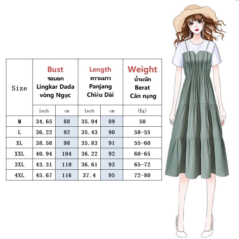 Th Sienna (Hàng Có Sẵn Giao Hàng Từ Bangkok, Đến 3-5 Ngày) Đầm Bầu Phong Cách Hàn Quốc Thoải Mái