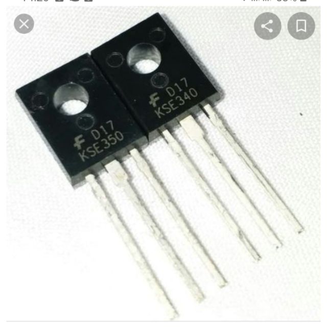 🥰 Cặp transistor công suất KSE350 và 340