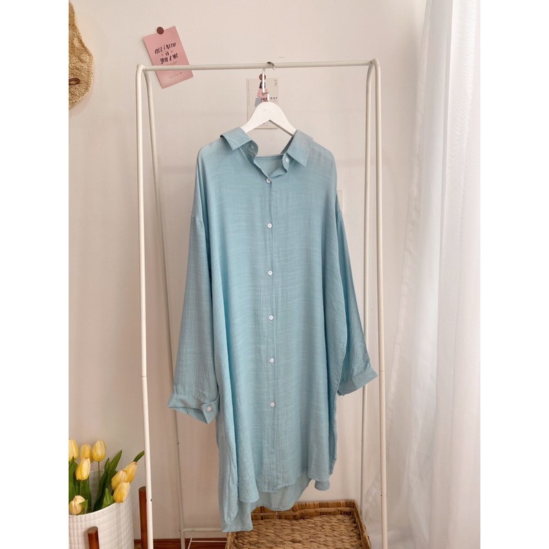 Váy sơ mi đũi (ib chọn màu ) | BigBuy360 - bigbuy360.vn