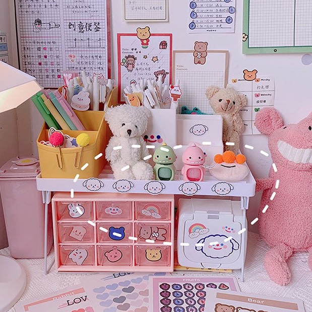 Sticker Hình dán dễ thương dành cho kệ tủ điện thoại di động ST80