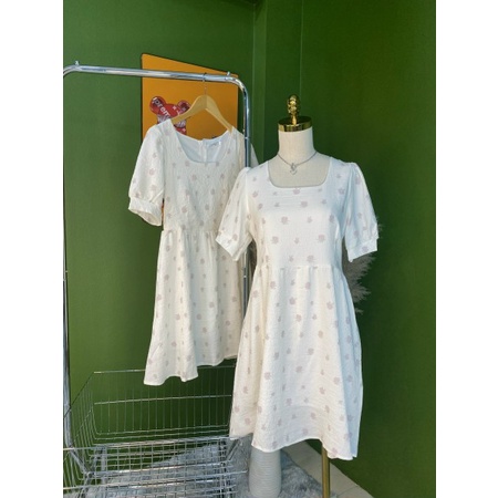 Váy BaByDoll Tay Ngắn Dễ Thương Đầm Đi Chơi Đi Dạo Phố Đi Tiệc Đi Biển V3607