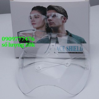 Mắt kính bảo hộ chống giọt bắn và bụi trong suốt phòng dịch, FACE SHIELD Shalla